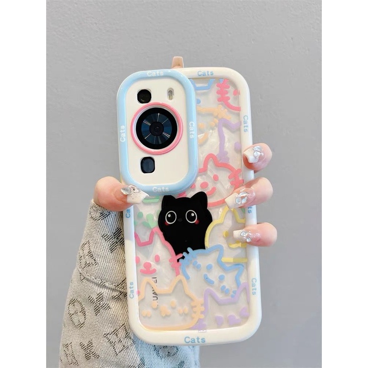 Ốp Điện Thoại Hình Mèo Cho iphone15promax / 15141113Ốp Điện Thoại Thời Trang Cho Nữ xr12x14xs678plus 14Xs678Plus