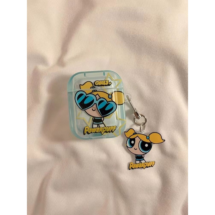 Vỏ Bảo Vệ Hộp Sạc Tai Nghe airpods pro / 3 / 3 Hình Cô Gái Đeo Kính Râm powerpuff Dễ Thương