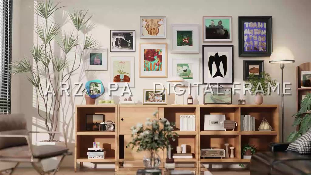 Khung ảnh kỹ thuật số bằng kim loại WiFi ARZOPA 10.1 ", Màn hình cảm ứng HD IPS, Dễ dàng chia sẻ ảnh / video qua ứng dụng miễn phí, Khung quà tặng thông minh tùy chỉnh cho gia đình - Vàng D10 | BigBuy360 - bigbuy360.vn