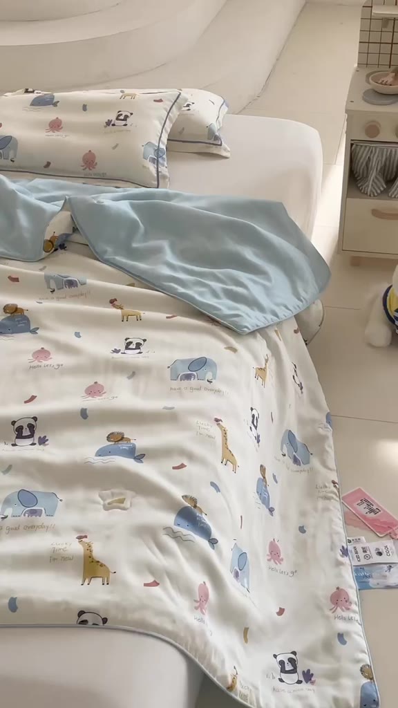 Tencel in hoạt hình cho trẻ em Vỏ gối Cảm ứng lạnh thường ngày và mịn màng Chất lượng cao Vỏ gối Tencel Vỏ gối lụa băng | BigBuy360 - bigbuy360.vn