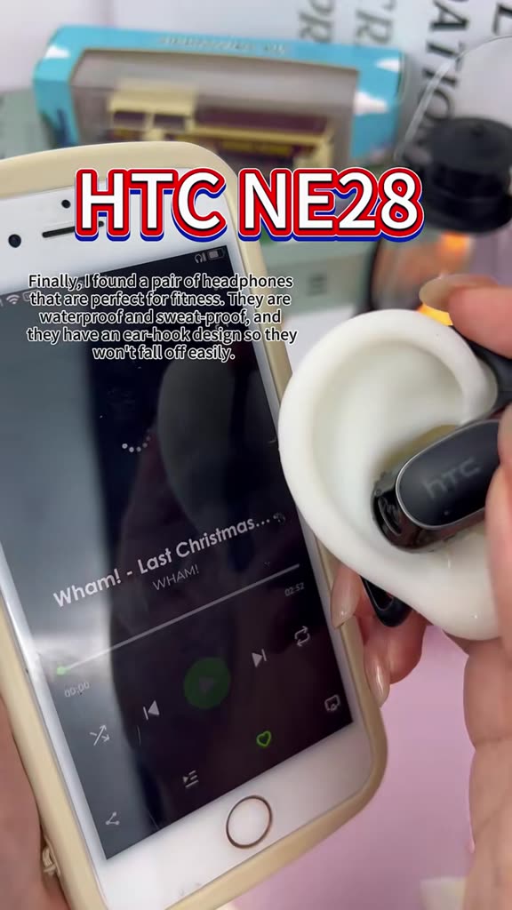 Tai nghe phiên dịch HTC NE28 AI Tai nghe không dây Dịch phụ đề thời gian thực V6.0 OWS Tai nghe không dây Thiết kế móc tai Tuổi thọ pin dài Nút tai IPX5 | BigBuy360 - bigbuy360.vn