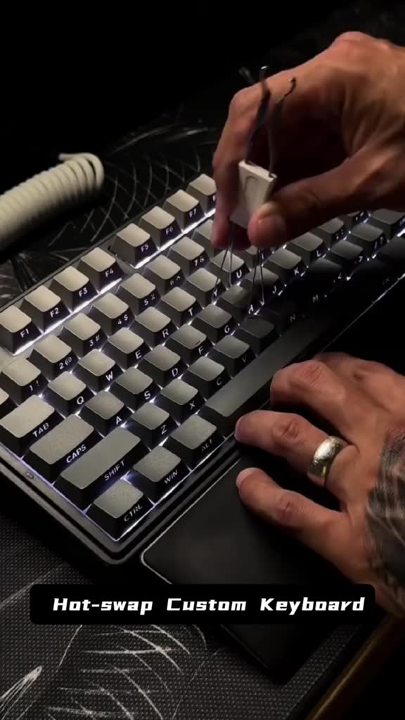 Bàn phím cơ đệm AULA F75 | Chế độ ba không dây | Chìa khóa có thể gập lại hoàn toàn nóng | Bố cục 75% | Chơi game / Thể thao điện tử / Văn phòng | BigBuy360 - bigbuy360.vn