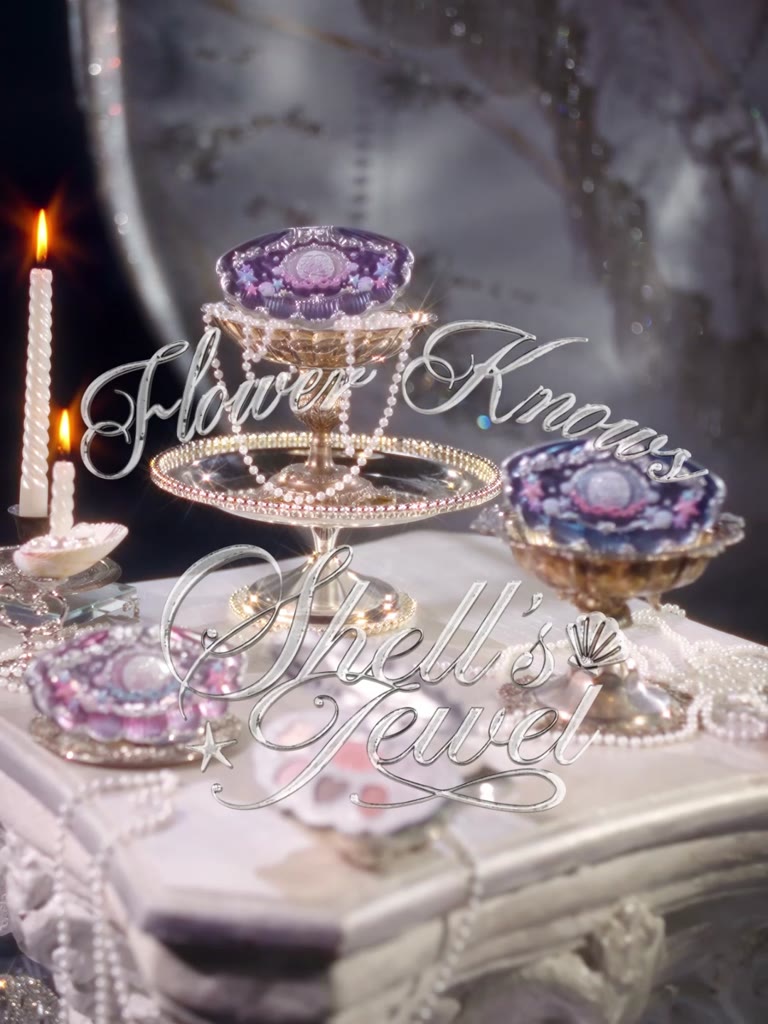 Phấn Mắt Flower Knows Shell 's Jewel Collection Bảng trang điểm 6 màu 6.5g | BigBuy360 - bigbuy360.vn