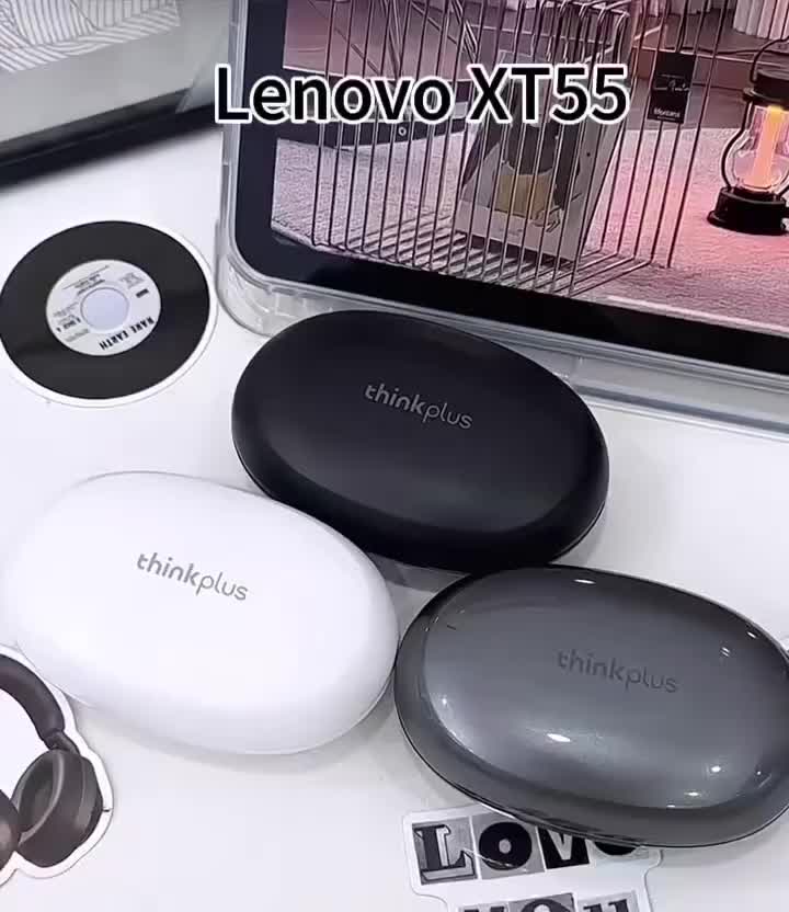 Tai nghe Bluetooth Lenovo XT55 Âm thanh vòm Hi-Fi Tai nghe thể thao chống nước Màn hình LED | BigBuy360 - bigbuy360.vn