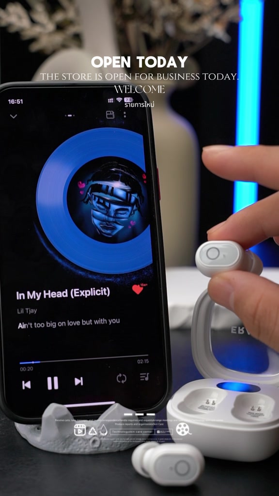 Tai nghe Lenovo ERAZER EP113 Tai nghe không dây đích thực HD Stereo HIFI Độ trễ thấp có Mic Bluetooth 5.4 | BigBuy360 - bigbuy360.vn