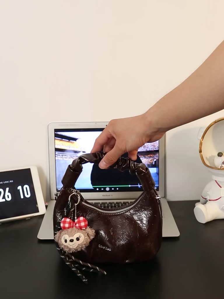 Auudre Premium Retro Xếp Ly Túi Xách Túi Xích Đi Lại Túi Đeo Ngang | BigBuy360 - bigbuy360.vn