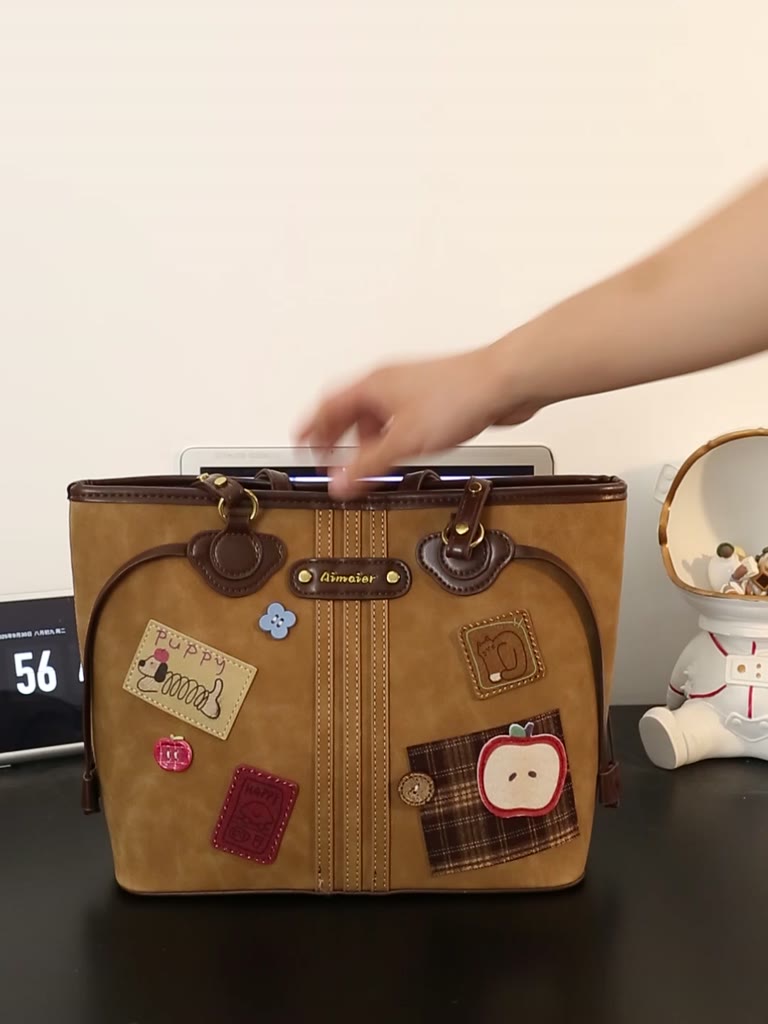 Auudre Retro Dung Tích Lớn Đi Làm Túi Tote Nữ Đeo Vai | BigBuy360 - bigbuy360.vn