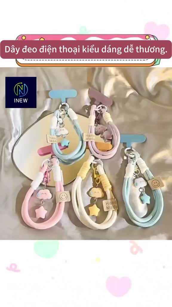 Đám Mây Treo Dây Xích Ngôi Sao Điện Thoại Di Động Dây Đeo Tay Ngắn Dễ Thương Mặt Dây Chuyền Móc Khóa | BigBuy360 - bigbuy360.vn
