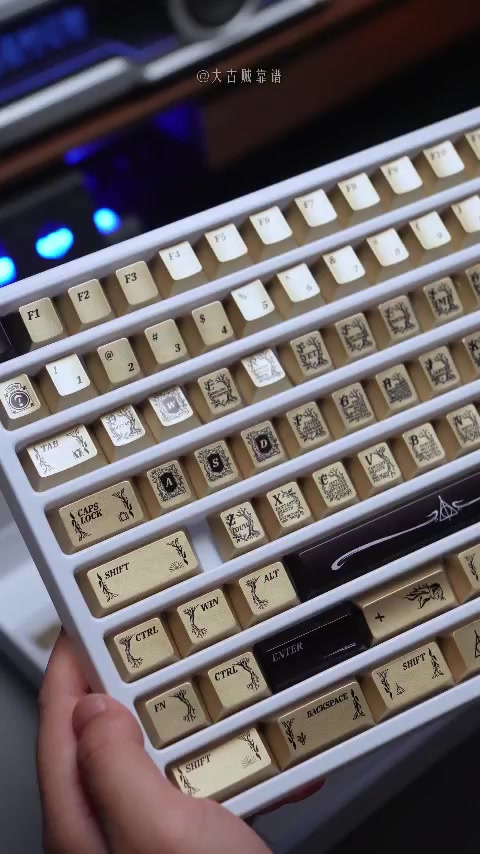 Ai Cập Keycaps Vàng Đen Màu PBT Anh Đào Hồ Sơ Tinh Thần Cảm Giác Trang Trí Bút Tay Cầm Phông Chữ Keycap Bộ Cho Bàn Phím Cơ | BigBuy360 - bigbuy360.vn