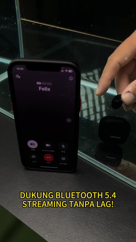 Tai nghe Mini không dây thực sự Lenovo EA166 Tai nghe Bluetooth HD Stereo HIFI Độ trễ thấp có Mic Bluetooth 5.4 | BigBuy360 - bigbuy360.vn