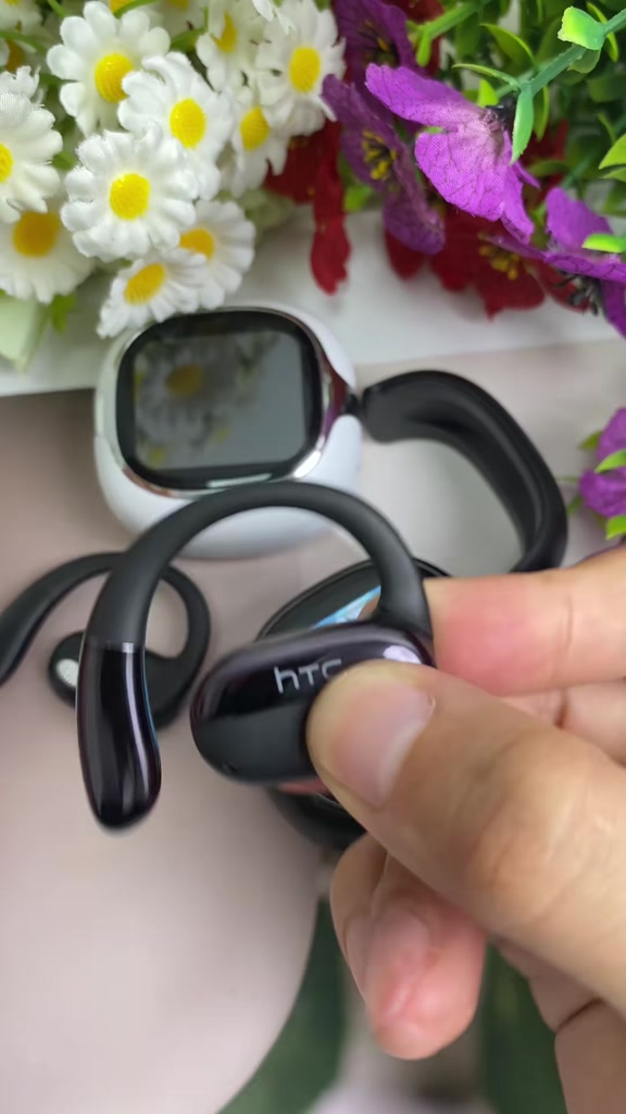 HTC NE58 AI Translator Tai nghe Bluetooth 6.0 HiFi Sound Tai nghe mở tai có màn hình cảm ứng | BigBuy360 - bigbuy360.vn