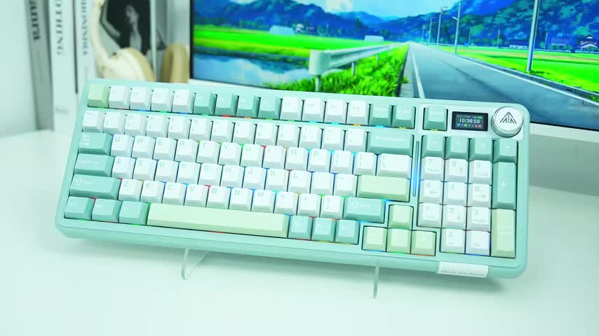 SOLAKAKA A99PRO Màn hình thông minh LCD Bàn phím cơ Tri-Mode 8000mAh Pin dài Hot-Swap RGB Macaron Gaming Office 99 phím | BigBuy360 - bigbuy360.vn