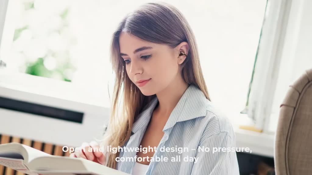 Tai nghe Opean-Ear không dây SoundPEATS Clip1 Bluetooth 5.4 hỗ trợ tai nghe không dây thực sự LDAC + Hi-Res | BigBuy360 - bigbuy360.vn