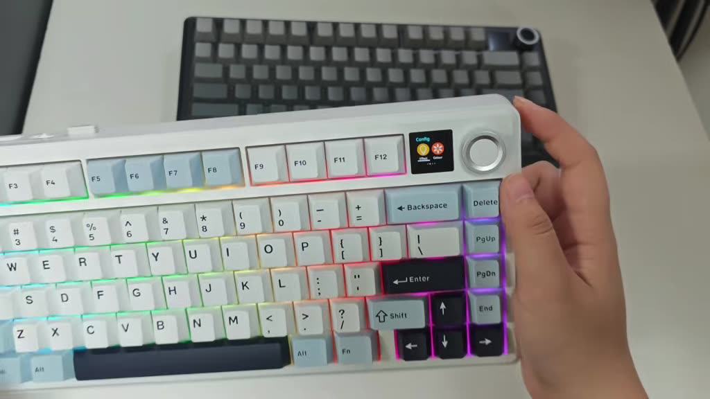 AULA F75 MAX Mechanical Keyboard 75% RGB Three Mode Wired/Bluetooth/2.4G Full Key Hot Swappable Customization E-sports Keyboard with TFT Screen for PC/Mac | BigBuy360 - bigbuy360.vn