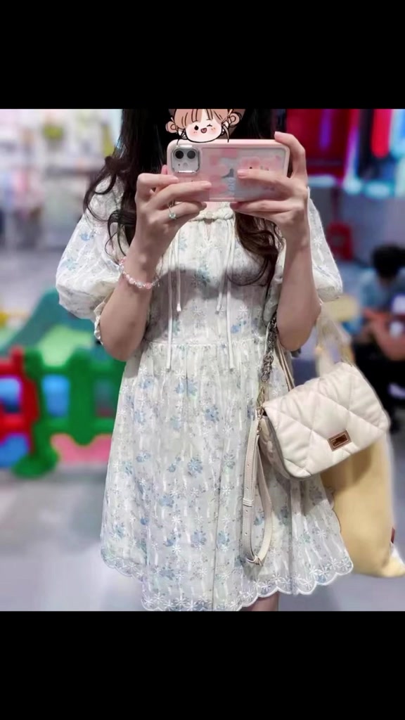 Đầm Búp Bê Phối Ren Một Mắt Có Nút Cài Thủ Công Phong Cách mori first love | BigBuy360 - bigbuy360.vn