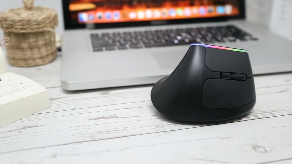 Delux M618C Chuột Không Dây Dọc Tiện Dụng 6 Nút Chuột Chơi Game RGB 1600 DPI Chuột Quang Có Dành Cho Máy Tính Laptop | BigBuy360 - bigbuy360.vn