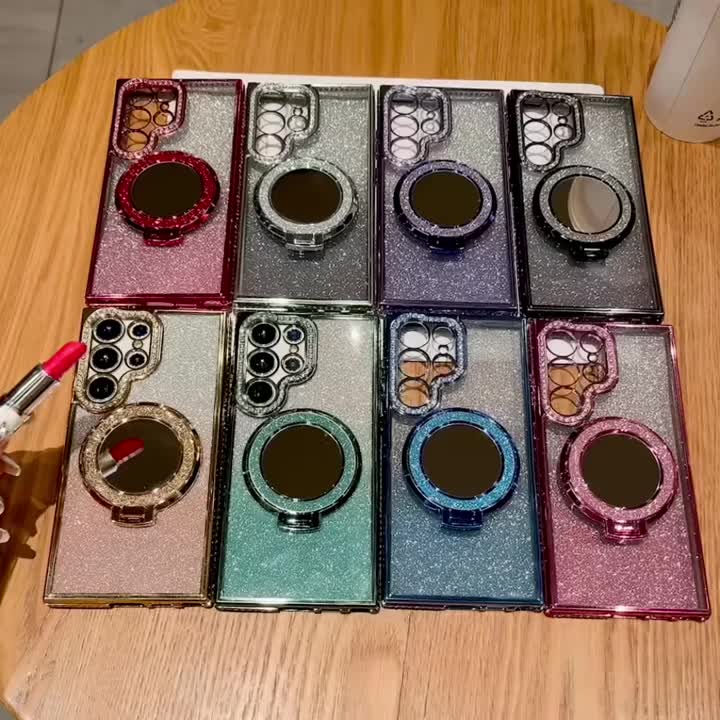 Ốp lưng có gương và giá đỡ