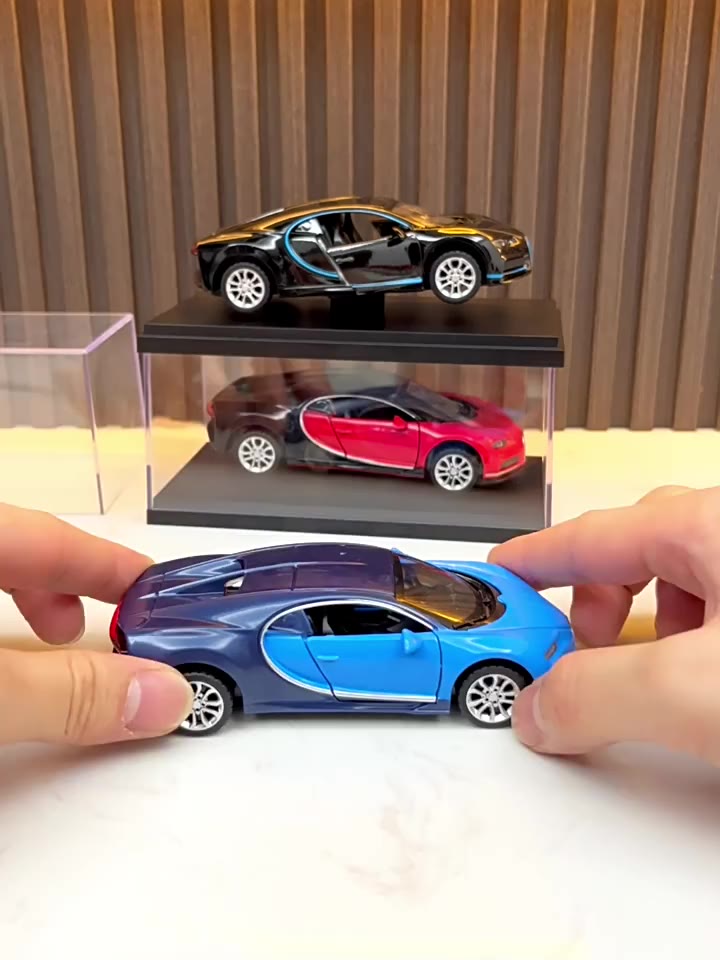 Cửa Đôi Đồ Chơi Trẻ Em Xe Hợp Kim Mô Hình Xe Đồ Trang Trí Bugatti