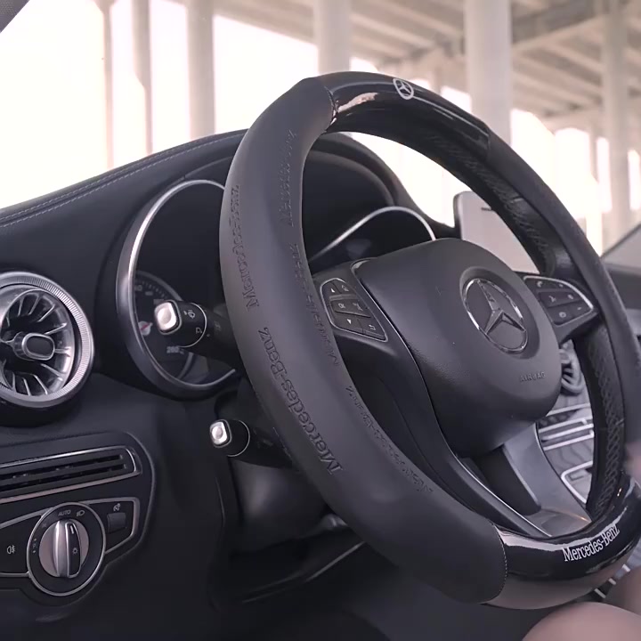 Vỏ vô lăng ô tô cho Hyundai Elantra Accent i10 i30 Tucson Ioniq Santa Fe Atos Kona Getz 38cm bọc vô lăng da bọc tay lái