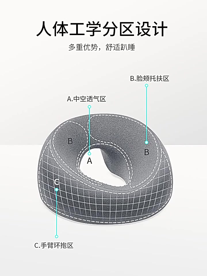 Gối gối úp mặt Flameer gối kê massage