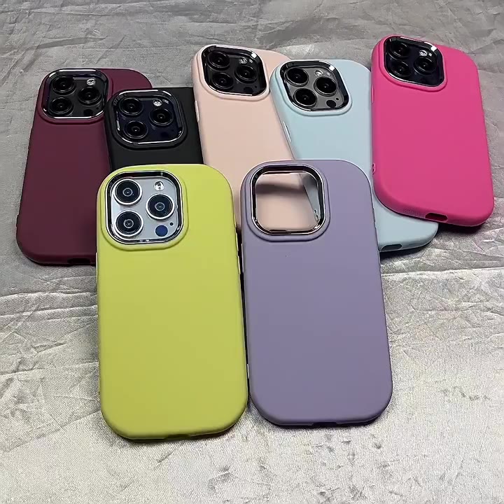 Ốp lưng silicon màu trơn đơn giản