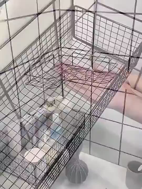 Kệ Để Đồ Nhà Tắm Dán Tường, Kệ Nhà Tắm, Kệ Thép Sơn Tĩnh Điện Không Gỉ Cao Cấp, Kệ Lưới Đa Năng, Kệ Góc Nhà Tắm | BigBuy360 - bigbuy360.vn