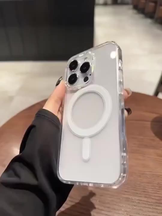 Ốp Sạc Không Dây Từ Tính Ốp lưng iPhone17 16 15 14 13 12 11 Pro Max 7 8 Plus XR XS Max Vỏ Cứng Chống Sốc Trong Suố | BigBuy360 - bigbuy360.vn