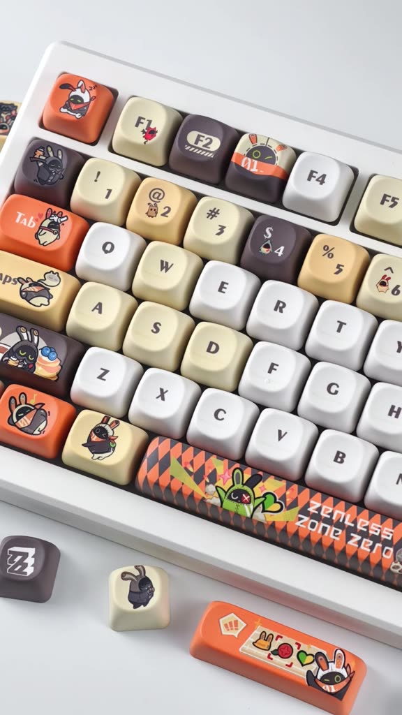 Bangboo Keycap MOA Profile 130 Phím PBT Nhuộm Thăng Hoa Aula F75 F99 RK100 Keycaps Cơ Hình Tròn Hoạt Hình Keycaps Cá Mập Boo Emilyanne Iaes Zenless Zone Zero Keycap | BigBuy360 - bigbuy360.vn