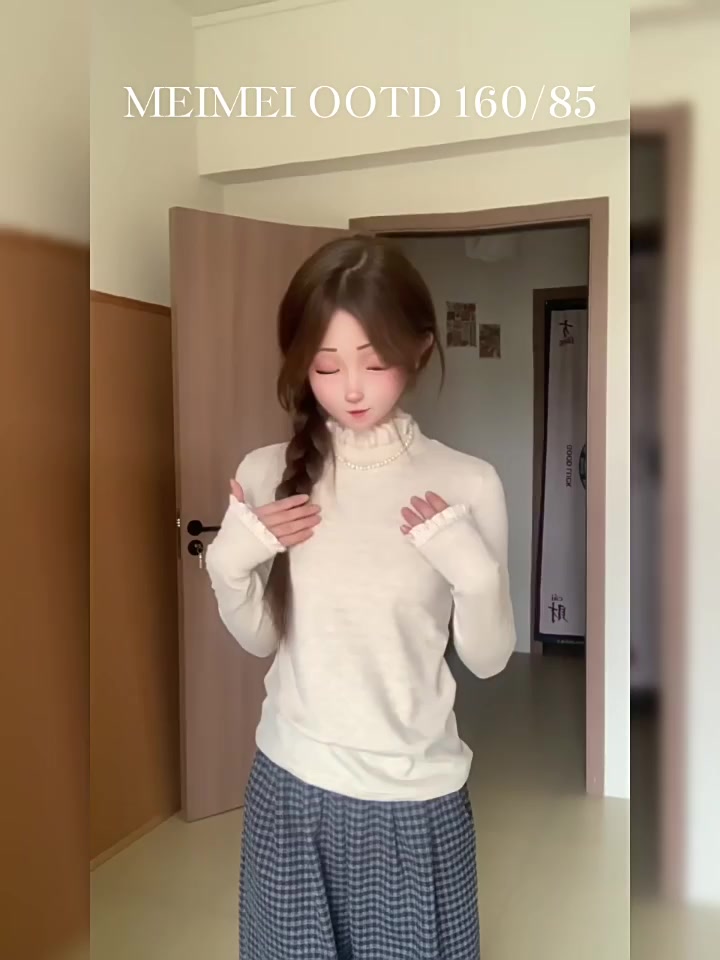 Áo giữ baby tee thun dài tay  ôm body ren cổ cao, phù hợp thời trang thu đông | BigBuy360 - bigbuy360.vn