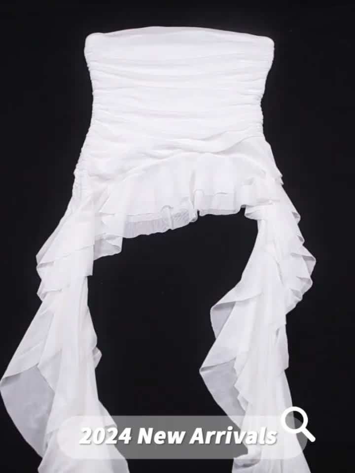 Klalien 2026 Mùa Hè Mới Phong Cách Gợi Cảm Thiết Kế Áo Ngực Sense Áo Vest Nữ Ruffle Edge Tua Rua Slim Fit Không Đều Top | BigBuy360 - bigbuy360.vn