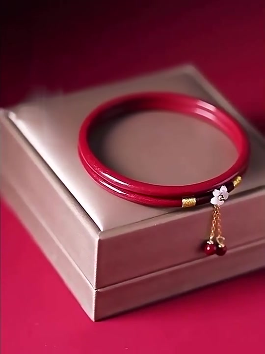 [Saymakerlace] Vòng tay màu đỏ Vermilion sáng tạo Vòng tay nữ Vòng tay ngọc bích Hợp thời trang Hoa quyến rũ Phong cách quốc gia Trang sức phong cách Trung Quốc | BigBuy360 - bigbuy360.vn