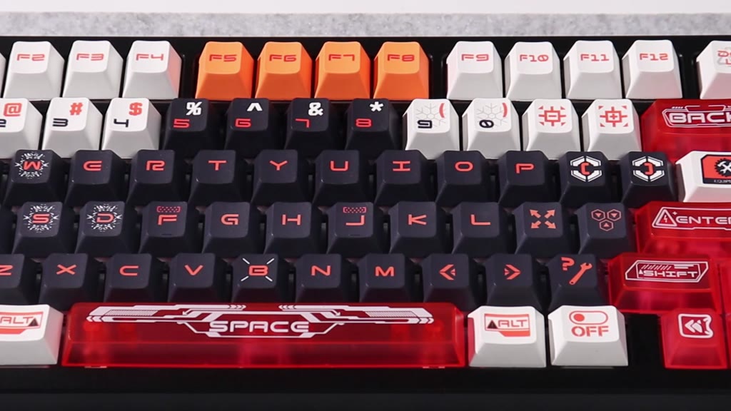 157 phím Tương lai Cơ khí mát mẻ keycaps Cherry Profile PBT PC keycap set cho bàn phím cơ mx switch | BigBuy360 - bigbuy360.vn