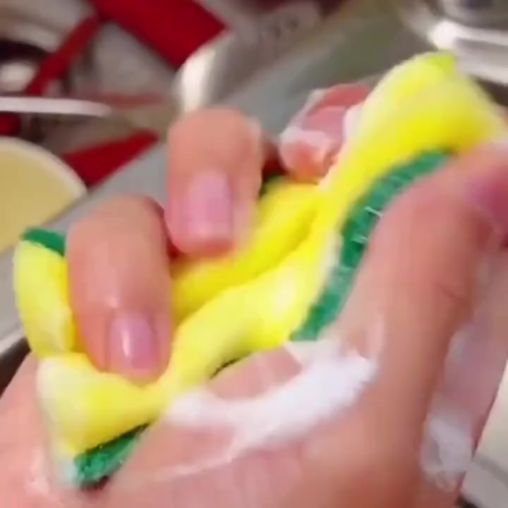 5 Cái / 10 Cái Làm Sạch Bọt Biển Chà Lưu Vực Rửa Chén