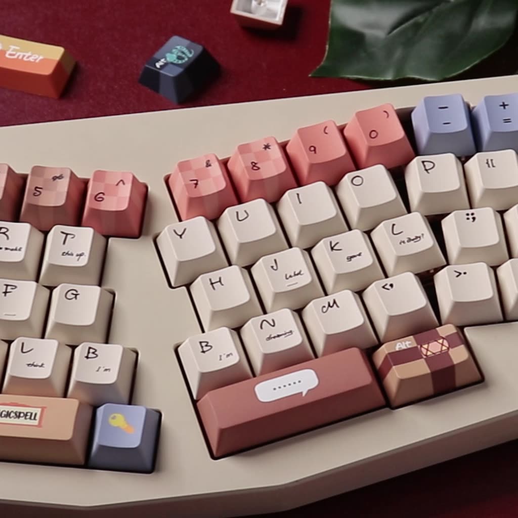 URE Magical Animals Keycaps PBT cherry / MOA Profile dày 1.7mm Bộ Keycaps dễ thương cho MX Switch Bàn phím cơ | BigBuy360 - bigbuy360.vn