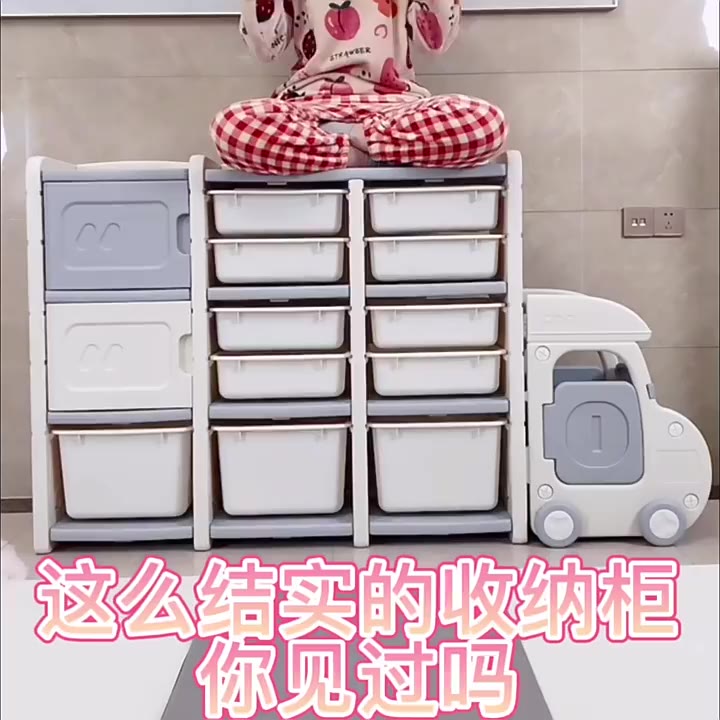 Kệ Nhựa Để Đồ Chơi Cho Bé Babypods Hình Xe Bus