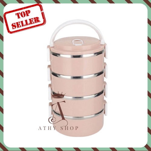 CAMEN 4 TẦNG CAO CẤP, gà mên giữ nhiệt chứa thức ăn đem theo đi làm văn phòng, hộp đựng đồ thức ăn, cà mèn