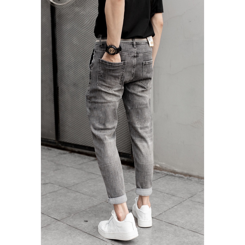 Quần Jean Nam Đen Kiểu Hàn Quốc Phong Cách Thời Trang 2STOREGLE Trẻ Trung