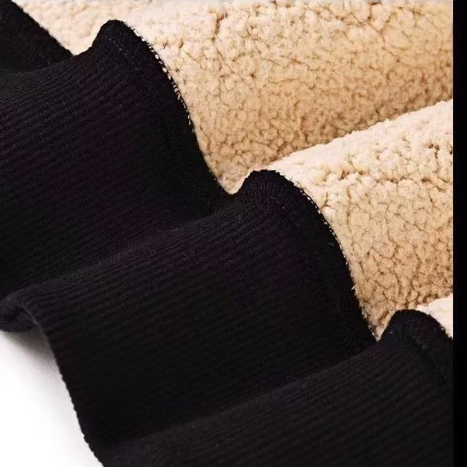 Áo Hoodie Lông Cừu Dày Dặn Dáng Rộng Thời Trang Thu Đông Năm Mới Dành Cho Cặp Đôi