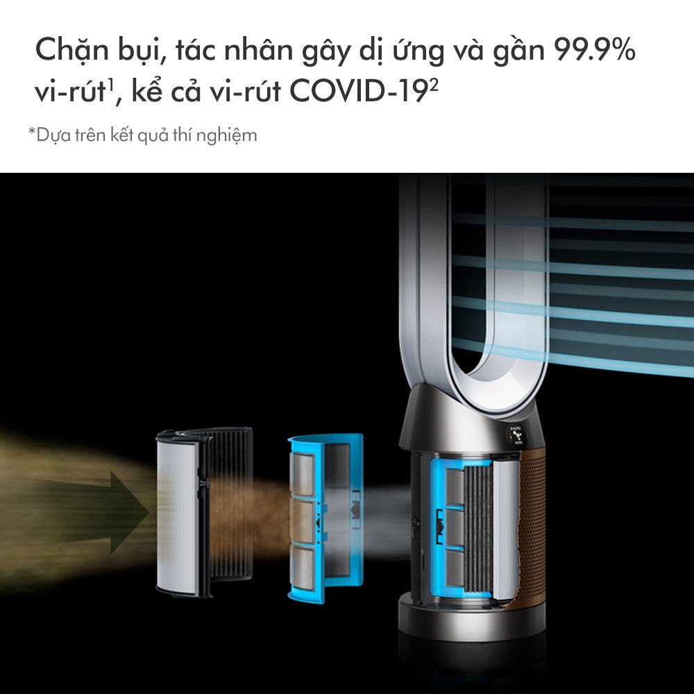 [Chỉ 10.10 Ưu đãi 2 triệu + Tặng túi tote] Máy lọc không khí Dyson Purifier Cool ™ Formaldehyde TP09 (Trắng/Vàng)