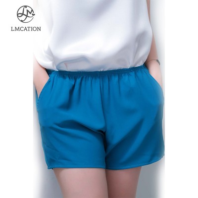 (Tặng kèm quà) Quần đùi mặc nhà nữ LMcation - Màu xanh dương đậm