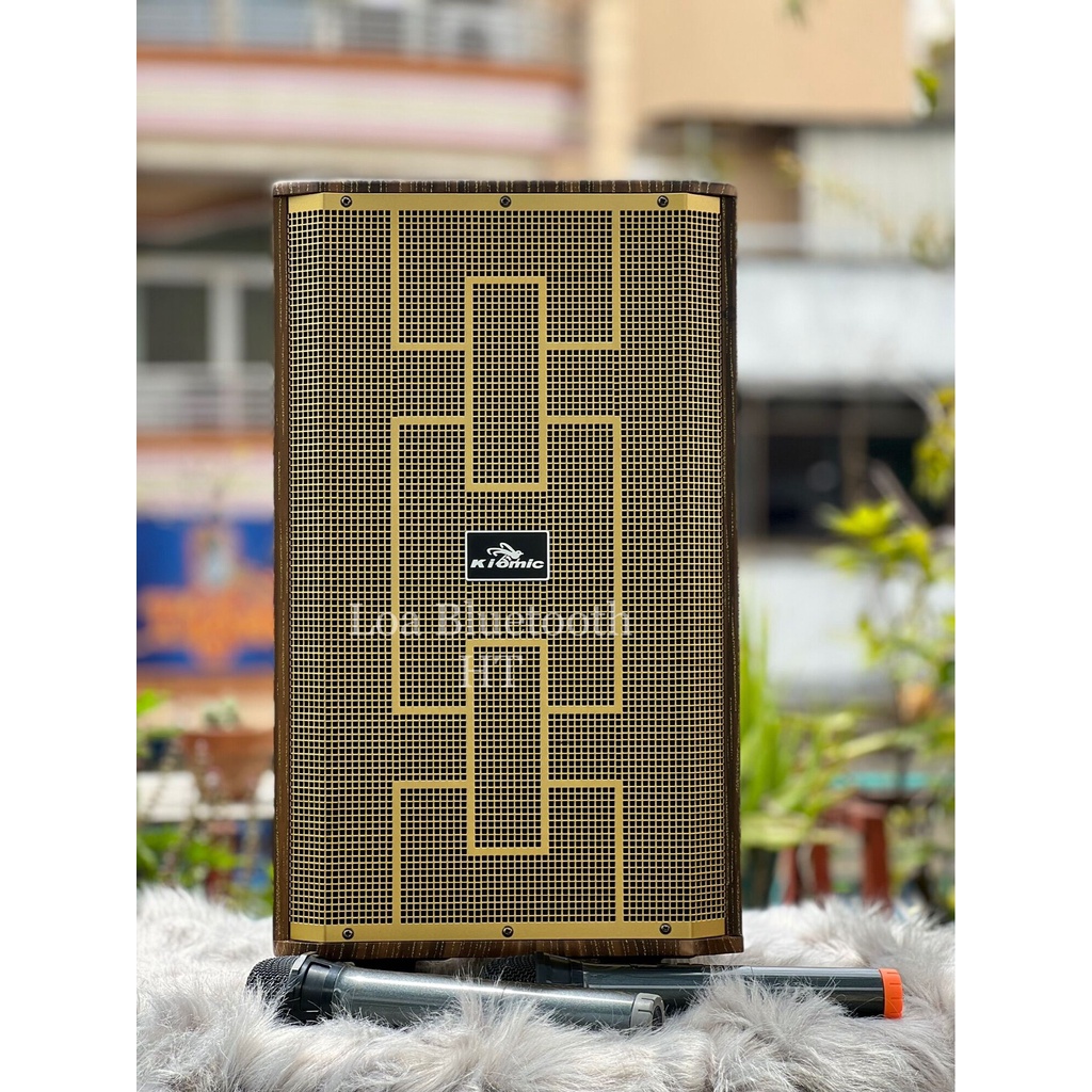 Loa kéo karaoke bluetooth kiomic k89 - 2 micro có màn hình, Tiếng Trong Và Chuẩn, BH 1 đổi 1.