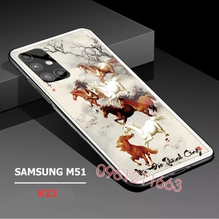 ốp lưng mã đáo thành công  Samsung Galaxy m51 mặt kính cường lực