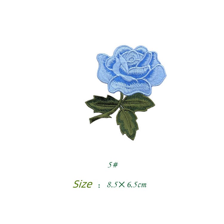 Miếng Vá Ủi Quần Áo Thêu Hình Hoa Hồng