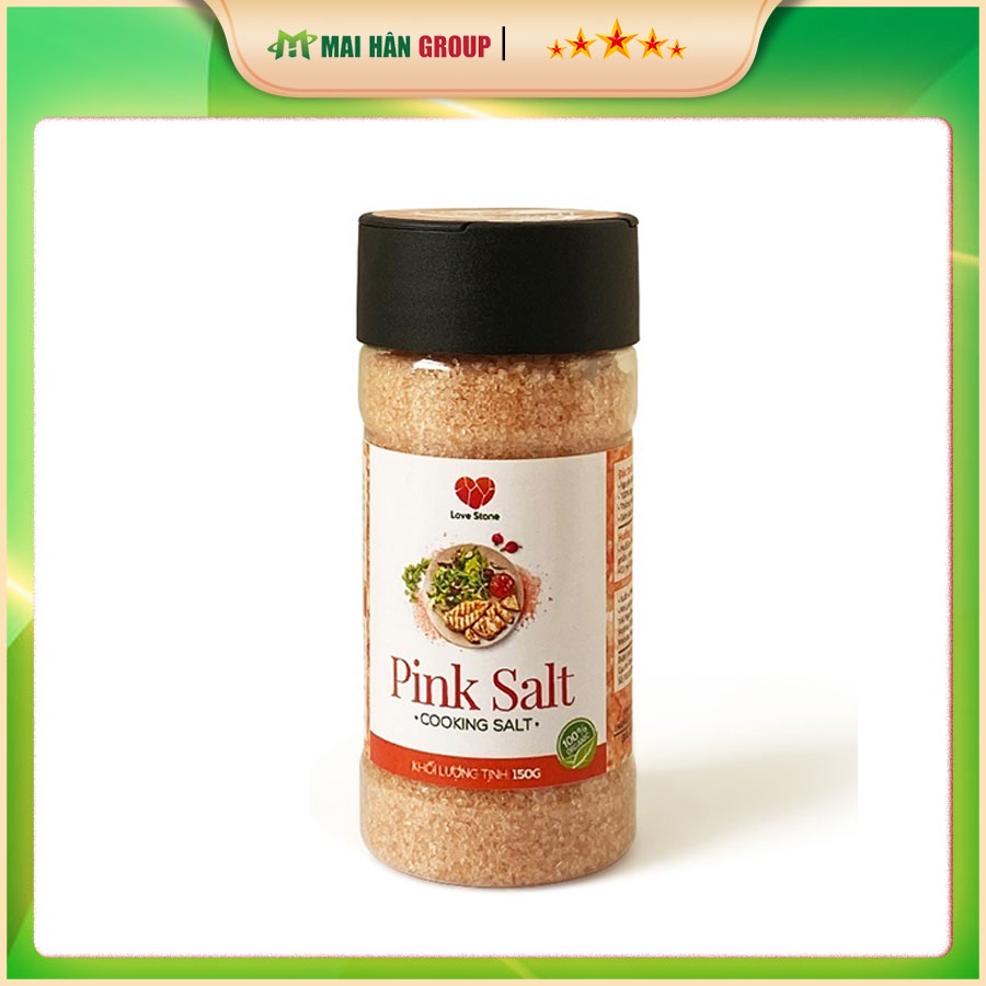 Muối ăn (Pink Salt) Himalaya Love Stone ( Loại 150Gr ) - Hàng Chính Hãng 100%