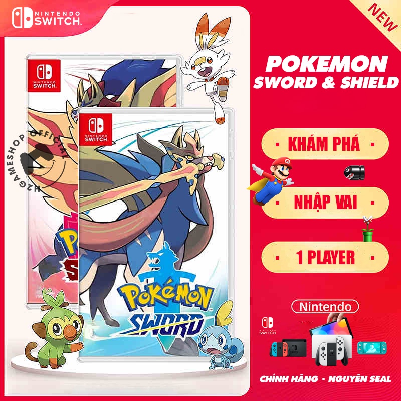 Game Nintendo Switch Pokemon Sword and Shiled Nguyên Seal Giá Tốt - H2GameShop
