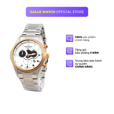 Đồng hồ Romanson Sport Men Watch TM3207HMCWH thể thao nam máy Thụy Sĩ mặt kính chống xước dây thép cao cấp chính hãng