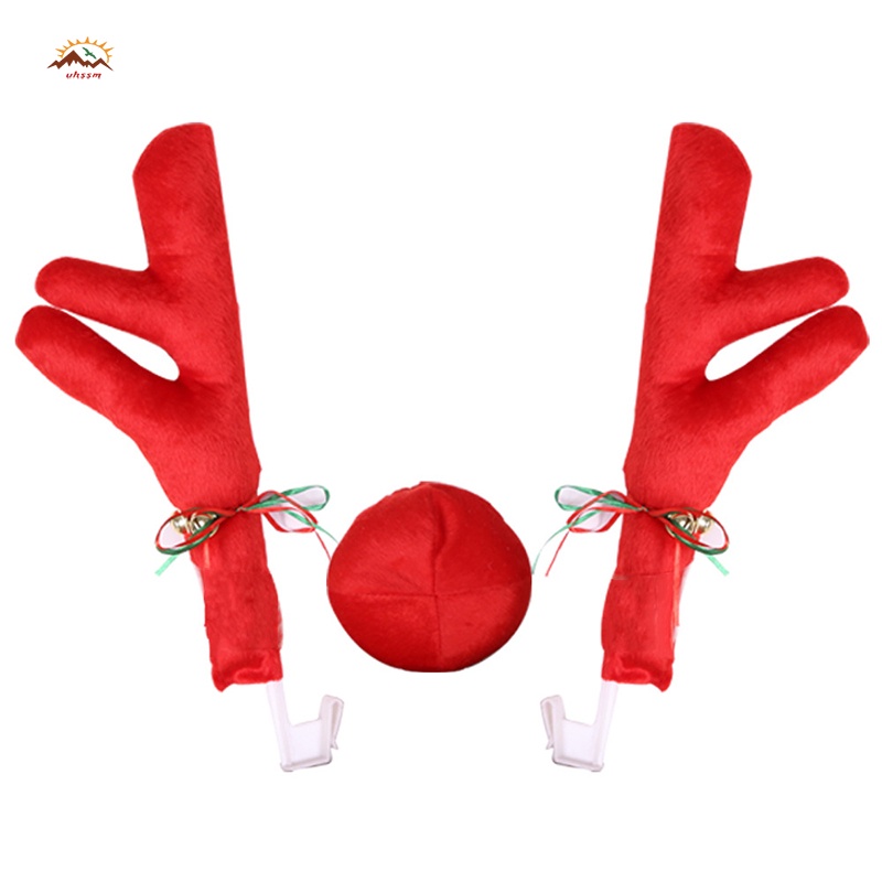 Tuần Lộc Mũi Đỏ Dễ Thương Dùng Để Trang Trí Xe Hơi / Xe Tải / Trang Trí Giáng Sinh