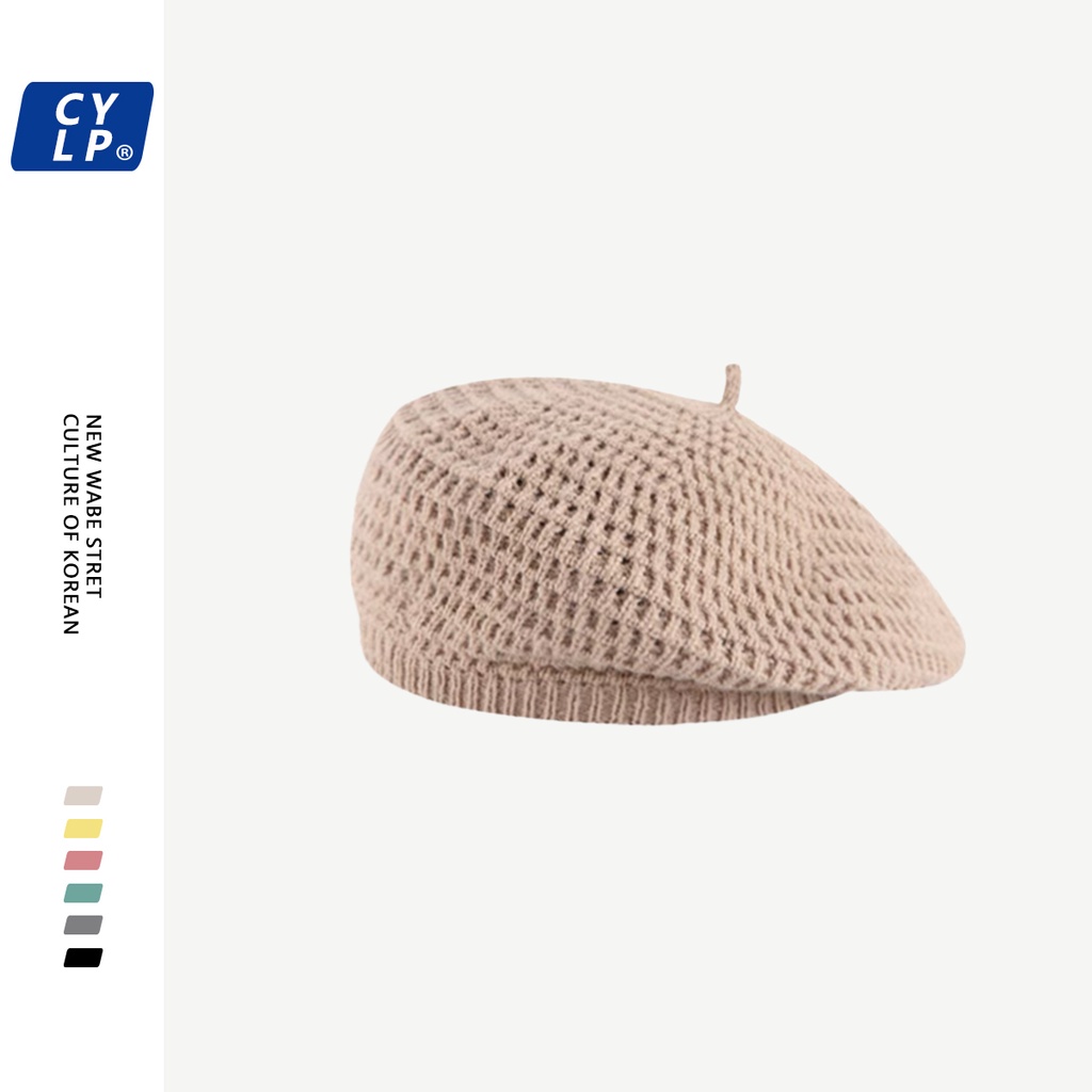 Mũ Beret Len Dệt Kim Phong Cách Thời Trang Nhật Bản Dành Cho Nữ