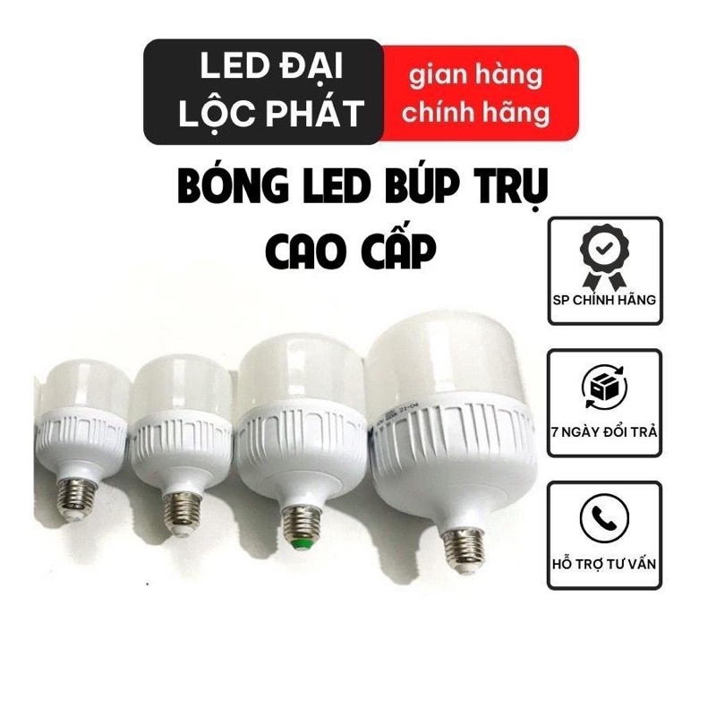 Bóng đèn led bulb 5w, 10w, 15w, 20w, 30w, 40w, 50w kín nước, siêu sáng, tiết kiệm điện