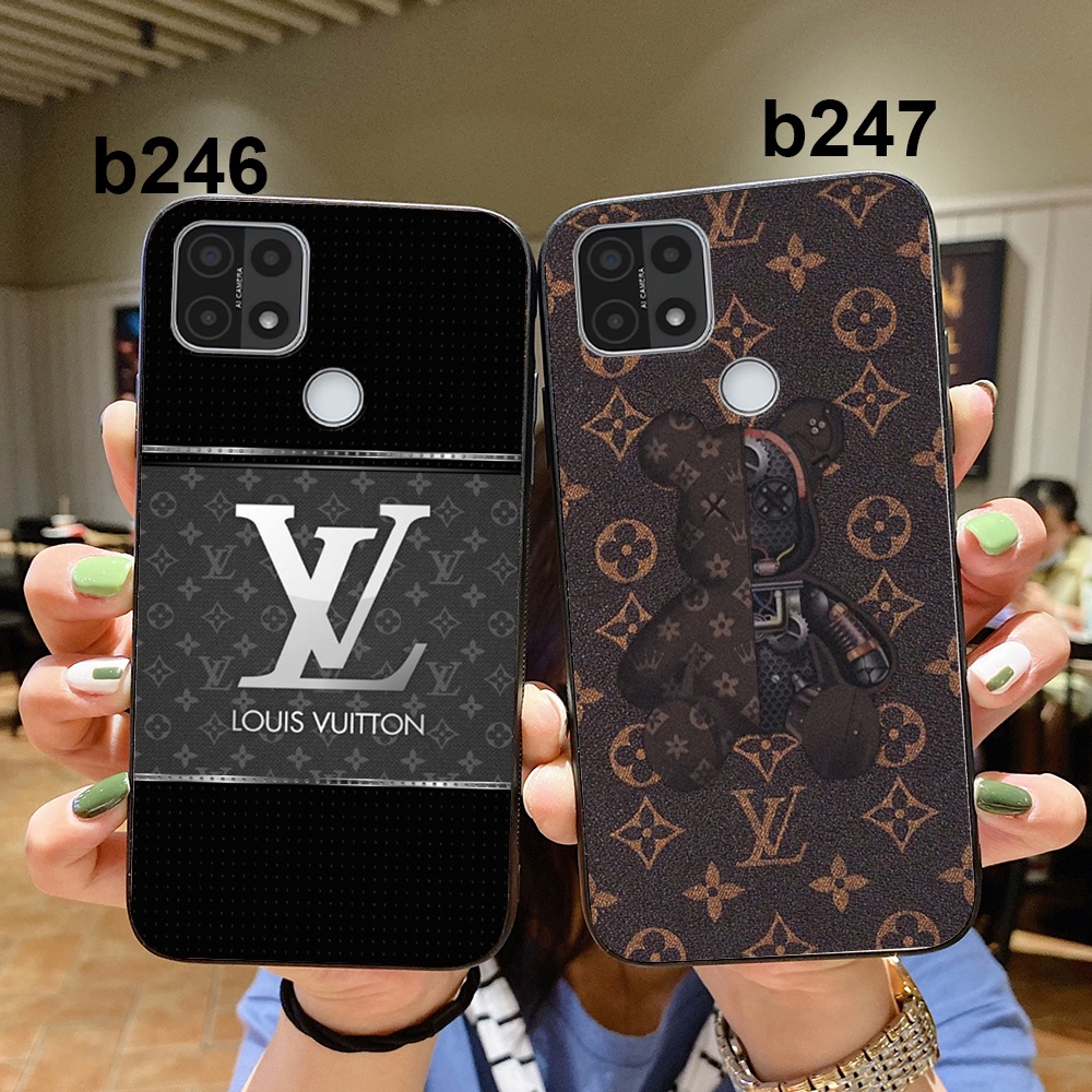 Ốp lưng điện thoại oppo a15 / oppo a15s thương hiệu LV louis vuit ton in vân da